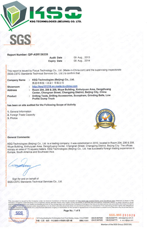 चीन KSQ Technologies (Beijing) Co. Ltd प्रमाणपत्र