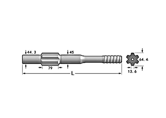 HD712 788mm शंक एडाप्टर कस्टम लोगो वाटर वेल ड्रिलिंग
