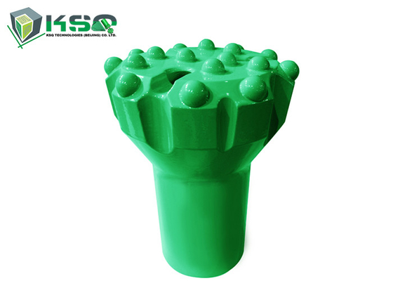 St68 बटन ड्रिल बिट 102mm - 152mm 35° गोलाकार और बैलिस्टिक थ्रेडेड