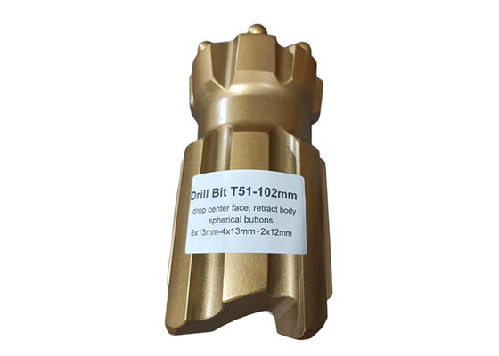 89mm-127mm T51 व्यास सुरंग बनाने के लिए खींचने योग्य ड्रिल बिट फोर्जिंग प्रसंस्करण प्रकार