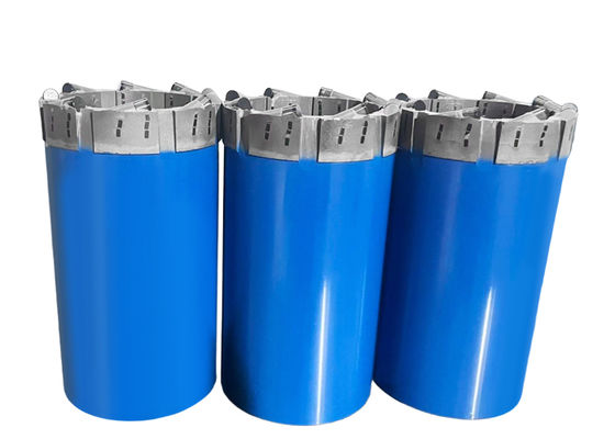 T6-101 डायमंड/पीडीसी सामग्री मानक क्राउन प्रोफाइल और फेस डिस्चार्ज के साथ डायमंड कोर बिट खनन अन्वेषण के लिए जलमार्ग