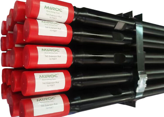 T38,T45 चीन थ्रेडेड एक्सटेंशन MM ड्रिलिंग के लिए रॉक ड्रिल रॉड