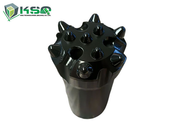 T45 76mm फ्लैट फेस 10 बैलिस्टिक लॉन्ग होल ड्रिलिंग बटन ड्रिल बिट