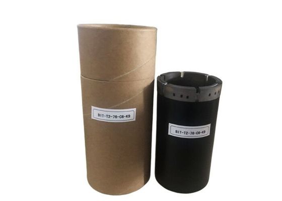 T2-76mm ज्यामितीय कोरिंग ड्रिलिंग के लिए डायमंड कोर बिट की व्याख्या की