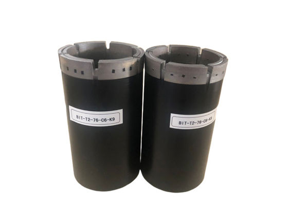 T2-76mm ज्यामितीय कोरिंग ड्रिलिंग के लिए डायमंड कोर बिट की व्याख्या की
