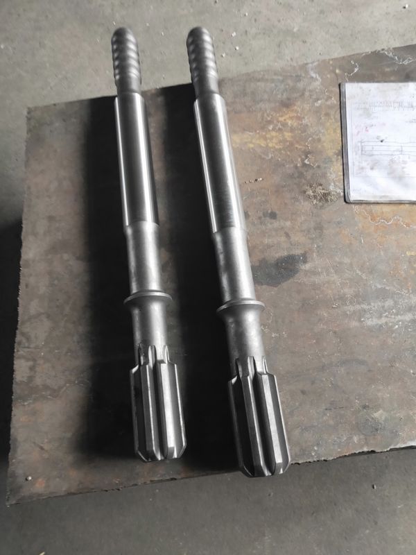 फोर्जिंग अलॉय स्टील थ्रेडेड शंक ड्रिल बिट एडॉप्टर HC150RP T45 670mm लंबाई