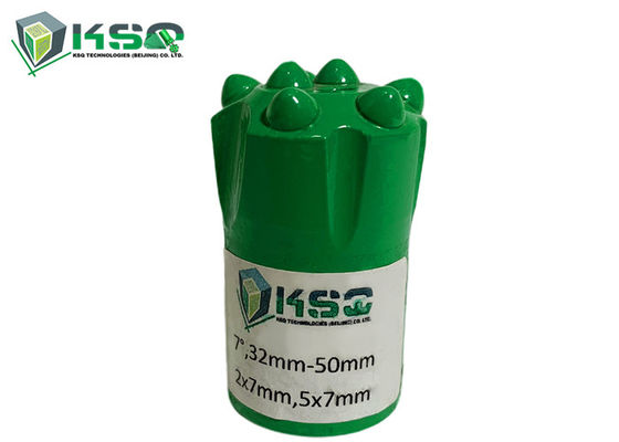 खनन ड्रिलिंग टनलिंग पतला बटन बिट शॉर्ट स्कर्ट 7 डिग्री 32-50 मिमी