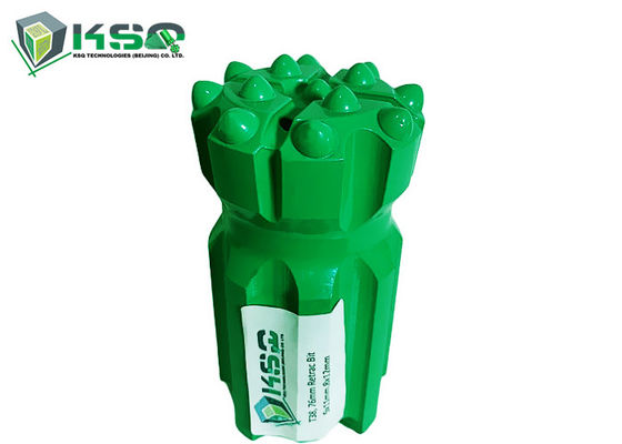 T38 बटन ड्रिल बिट 64 मिमी से 76 मिमी टॉप हैमर वोल्फ्जियम कार्बाइड धागा