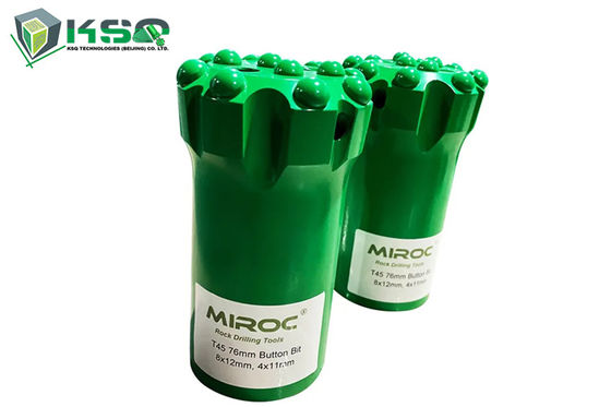 रॉक ड्रिलिंग थ्रेडेड वोल्फ्फॉर्म कार्बाइड ड्रिल बटन बिट T38 व्यास 64mm