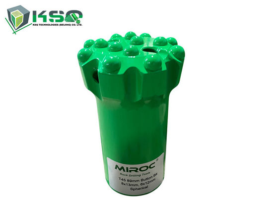 89mm T45 खनन खदान शीर्ष हथौड़ा ड्रिलिंग उपकरण धागा बटन बिट