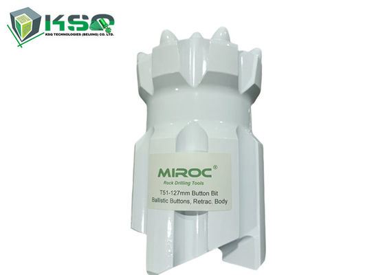 व्यास 127 मिमी T51 रिट्रैक बटन बिट सामान्य और रिट्रैक प्रकार शरीर बिक्री के लिए