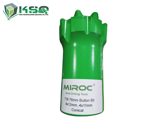 वोलफ्रेम कार्बाइड ड्रिलिंग टूल्स T38 76mm,102mm रॉक ड्रिल बटन बिट