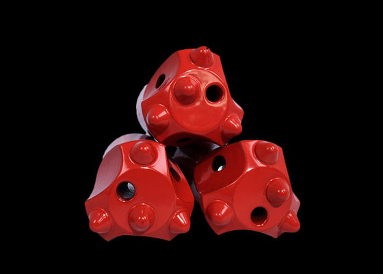 12 डिग्री रिट्रैक्ट टाइप गोलाकार बटन ड्रिल बिट 30-42 मिमी दीया कार्बिड मिश्र धातु सामग्री