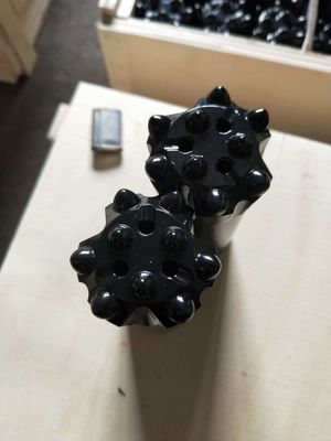 R32 45 मिमी फ्लैट फेस बटन ड्रिल बिट खनन के लिए छोटे रॉक होल ड्रिलिंग