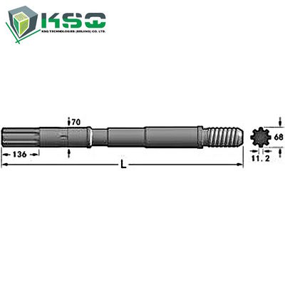 एटलस कॉपो ड्रिल शिंक एडाप्टर सीओपी 2160EX, कॉप 4050EX, कॉप 4050 एमयूएक्स