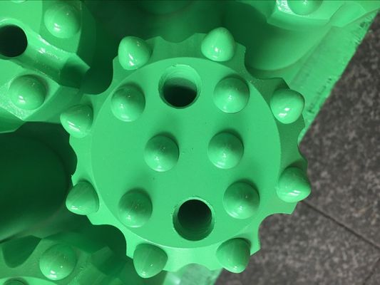 T38 76 मिमी 89 मिमी सामान्य / रेट्रा बॉडी थ्रेडेड बटन बिट के साथ गोलाकार बैलिस्टिक टंगस्टन कार्बाइड आवेषण