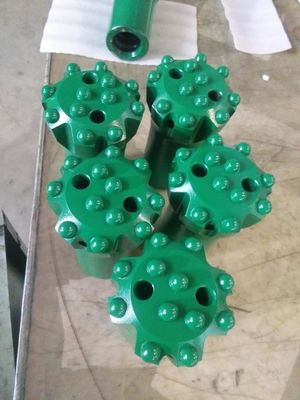 3 इंच / 3.5 इंच T38 Dth बटन बैलिस्टिक / गोलाकार टंगस्टन कार्बाइड आवेषण के साथ रेट्रो शरीर को काटता है