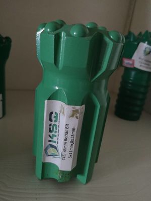 शीतल रॉक ड्रिलिंग T45 76 मिमी पिरोया बटन बिट बैलिस्टिक वापस लेने योग्य ड्रिल बिट तेजी से प्रवेश के साथ