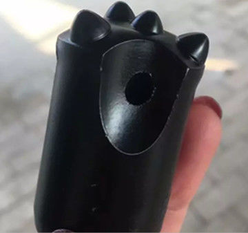 रॉक ड्रिलिंग टेंपर बटन बिट / 12 डिग्री हाई स्पीड ड्रिल बिट स्कर्ट व्यास 30 35 38 मिमी