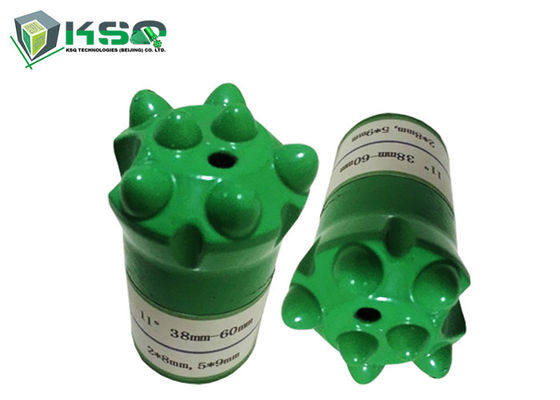 लंबे / छोटे स्कर्ट रॉक ड्रिलिंग उपकरण के साथ 7 बटन पतला बटन ड्रिल बिट