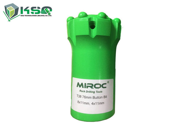 T38 76 मिमी बटन बैलिस्टिक कार्बाइड आवेषण के साथ बिट सामान्य शरीर ड्रिल