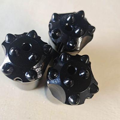 रॉक ड्रिल स्पेयर पार्ट्स 7 कार्बाइड डालने के साथ 12 डिग्री पतला ड्रिल बिट