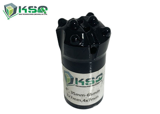 छोटे छेद ड्रिलिंग के लिए 35-65 मिमी 4 डिग्री पतला टंगस्टन कार्बाइड बटन बिट