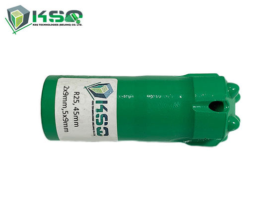 R25 दीया 45 मिमी लघु स्कर्ट गोलाकार खदान खनन ड्रिल बिट्स