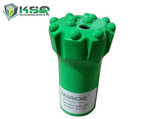 टिकाऊ फ्लैट आकार T38 76mm बटन रॉक ड्रिल बिट