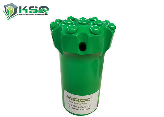 शीर्ष हथौड़ा अभ्यास के लिए T45 थ्रेडेड व्यास 89 मिमी बटन ड्रिल बिट