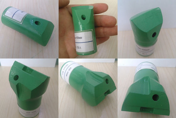 H25 / R38 फ्लैट / ओब्लिक बटन ड्रिल बिट, टनलिंग के लिए क्रॉस बिट थ्रेड स्टील